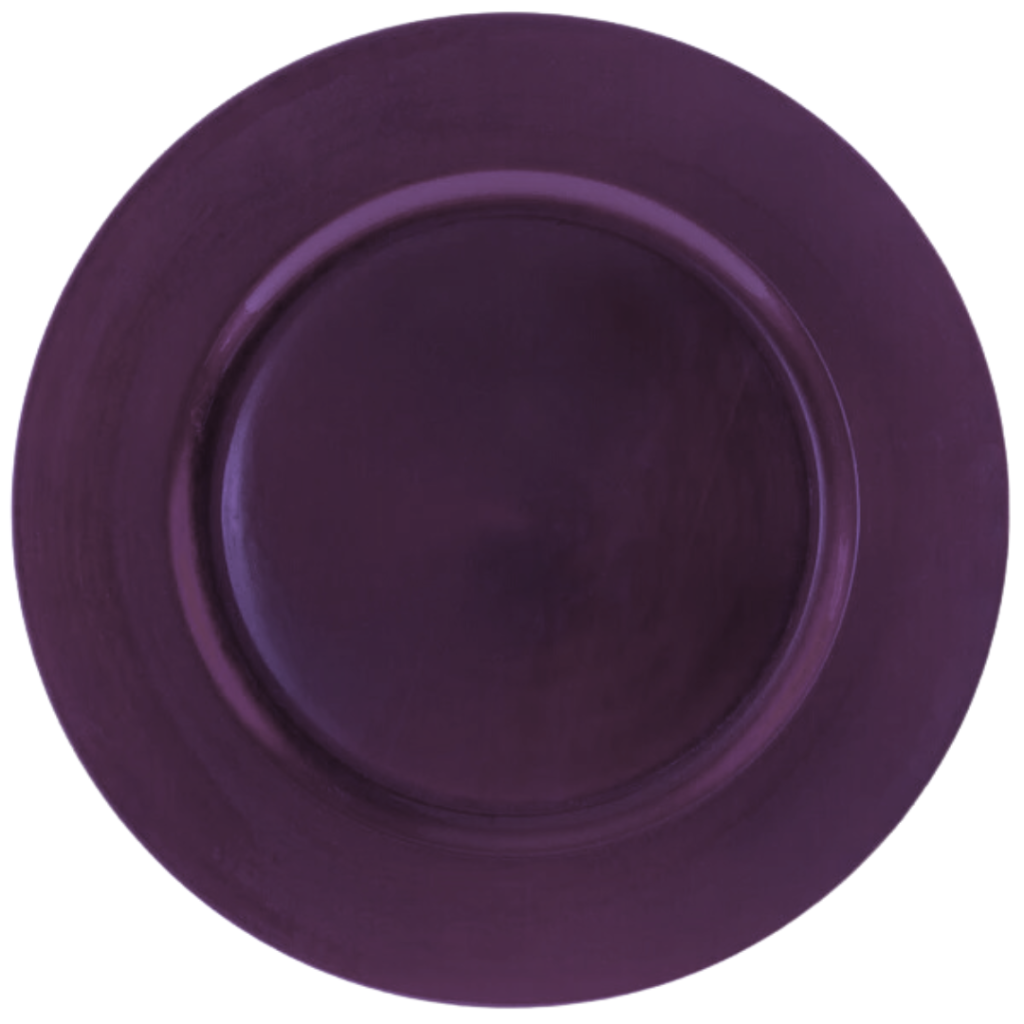 Plum Acrylic Charger