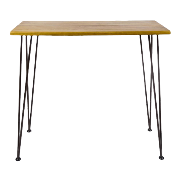 4' Rustic Teak Pub Table
