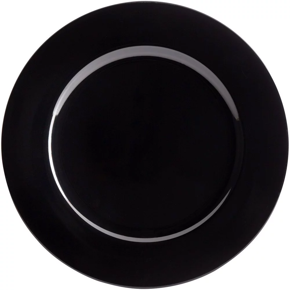 Black Acrylic Charger