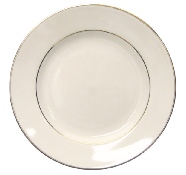 Ivory & Gold Round Plate Charger
