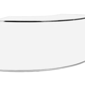 1/6 White Acrylic Curved Bar