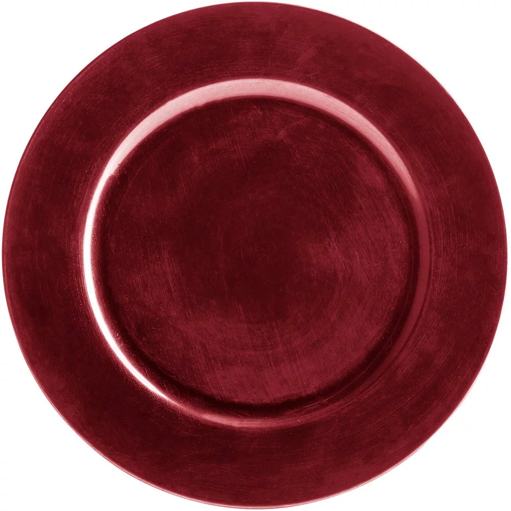 Red Acrylic Charger
