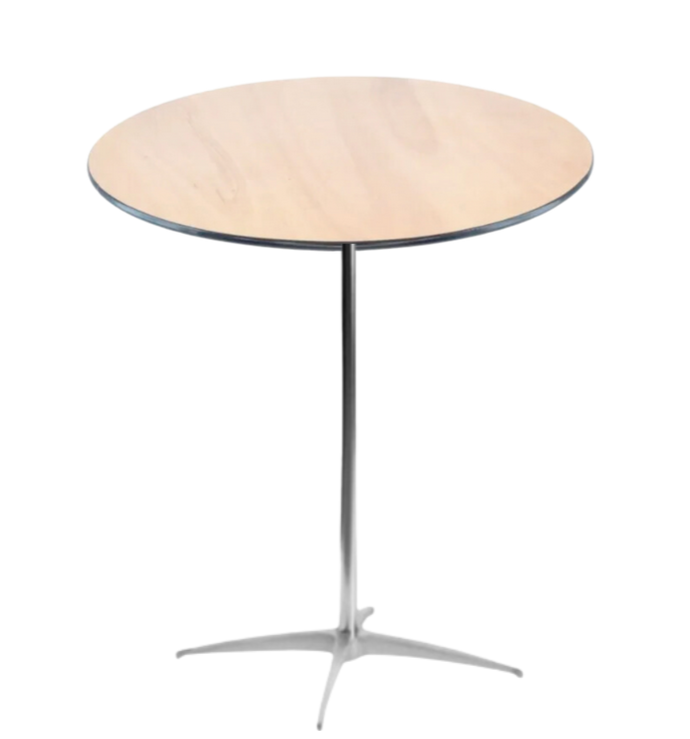 36" Round High Top Table