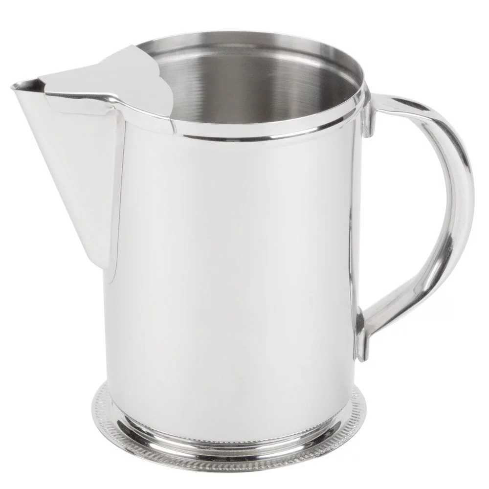 Water Pitcher Stainless - No Lid.
