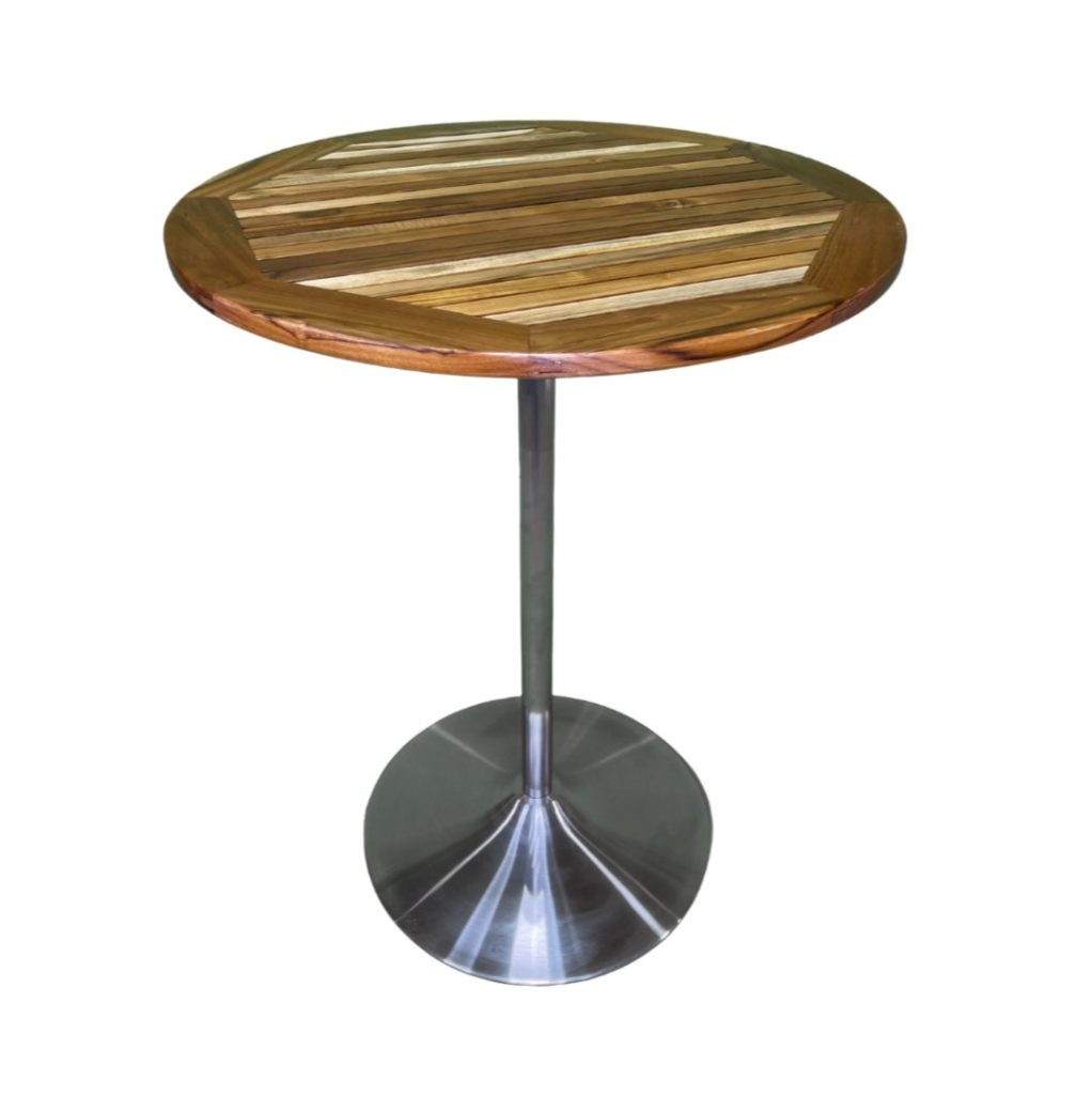 32" Teak High Top Table