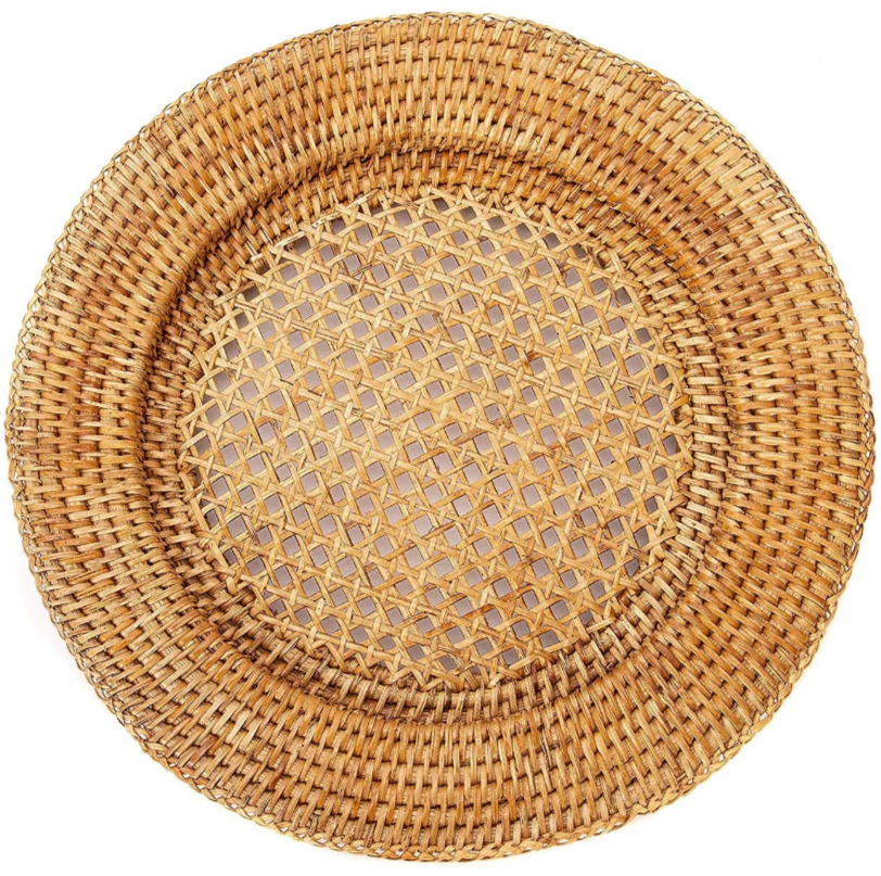 Brown Wicker Charger
