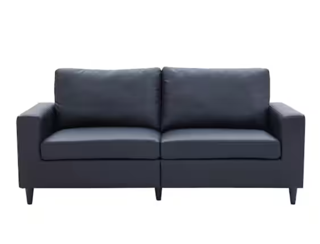 Black Leather Sofa