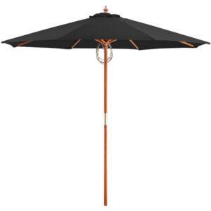 Black Pulley Lift Umbrella