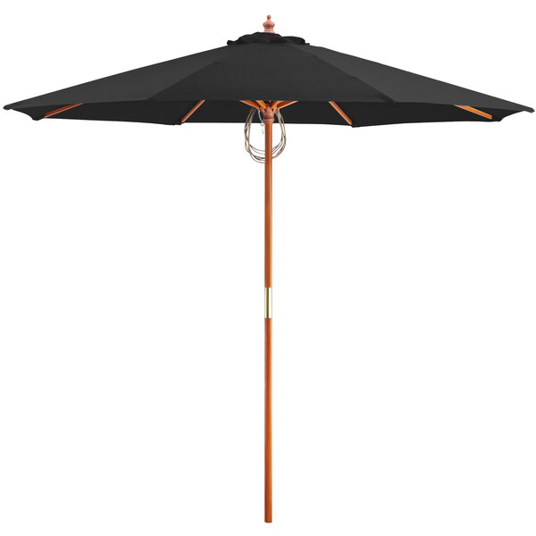 Black Pulley Lift Umbrella