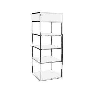 Square White Acrylic Bar Back
