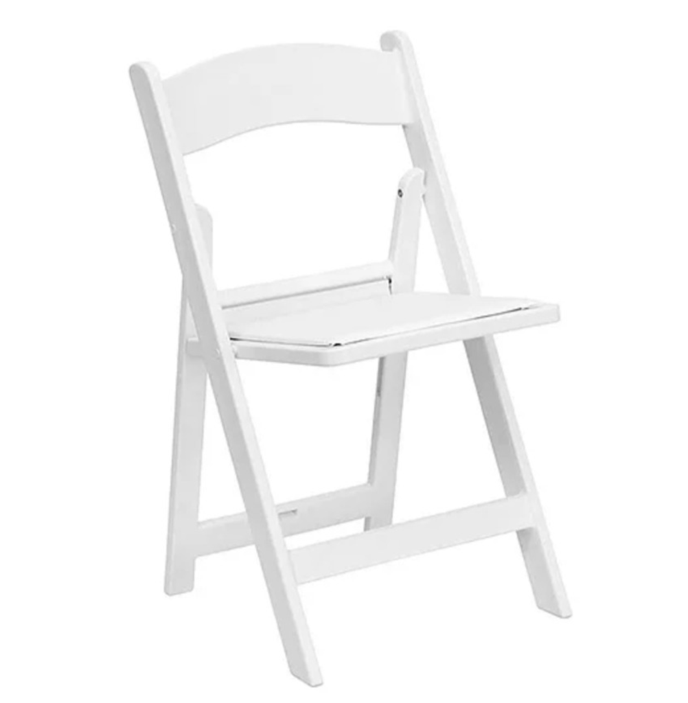 White Resin Chair